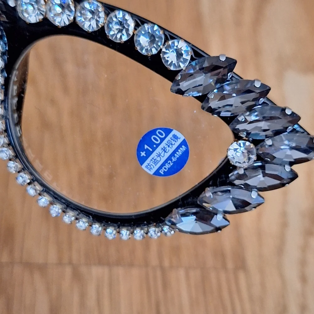 Rhinestone Reading Glasses New +1.00